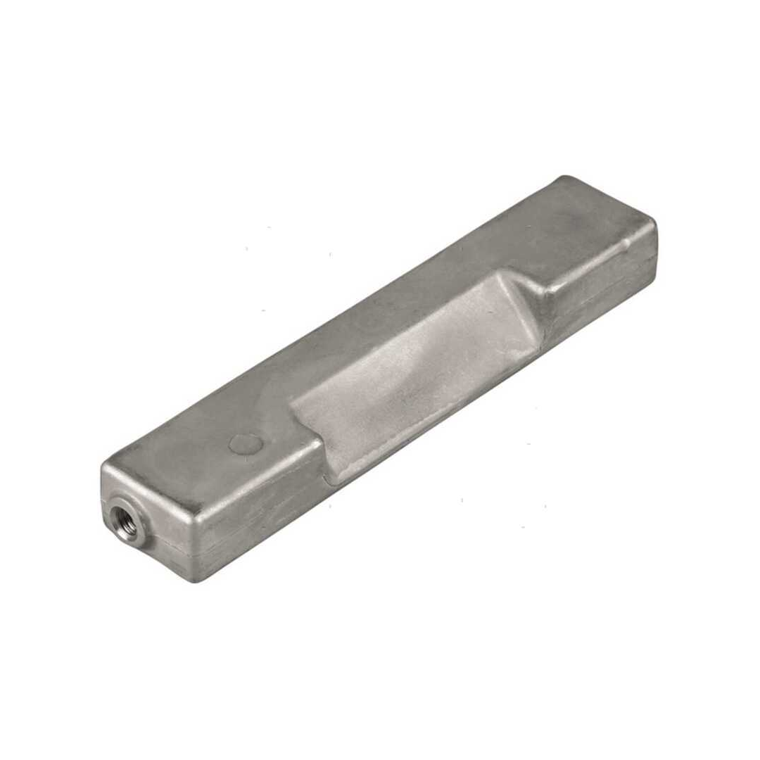 Anodo sacrificale a barra in alluminio per staffa motori fuoribordo Johnson Evinrude E-Tec e classici da 60 a 300 cavalli.