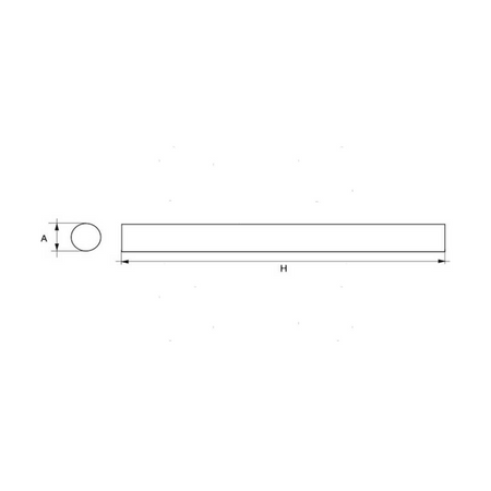 Barra di zinco puro tonda lunghezza 400mm per protezione galvanica personalizzata.