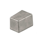 Anodo a cubo in alluminio color argento per staffa motore Yamaha 25-60 HP, forma rettangolare | Onautica