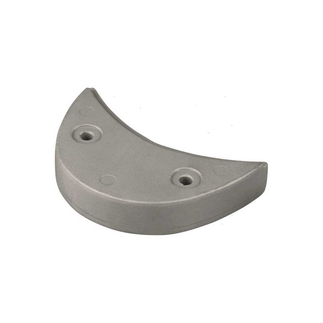 Anodo sacrificale a mezzo collare (semicerchio) in zinco per motori fuoribordo Johnson Evinrude V4 90-140 cavalli.