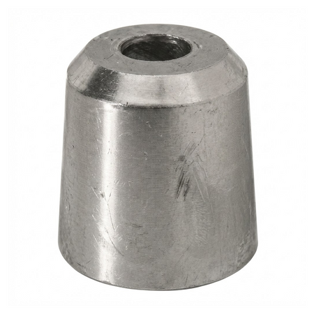 Anodo sacrificale a ogiva in zinco con innesto cilindrico per assi portaelica tipo Reggiani.