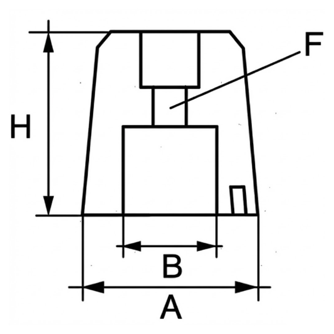 Anodo sacrificale a ogiva in zinco con innesto cilindrico per assi portaelica tipo Reggiani.