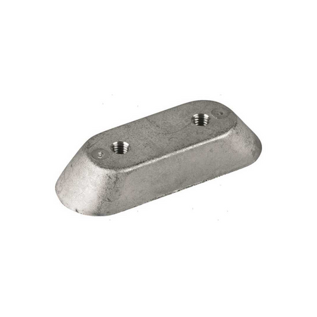 Anodo sacrificale a piastrina rettangolare in alluminio a 2 fori per motori fuoribordo Johnson Evinrude.