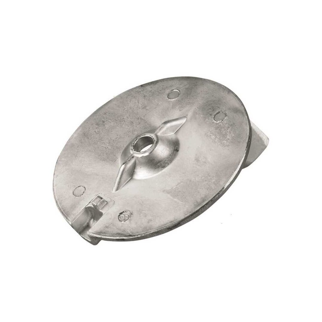 Anodo sacrificale a pinna (trim tab) in alluminio per motori fuoribordo Yamaha F25-F60, riferimento 67C-45371-00. sotto