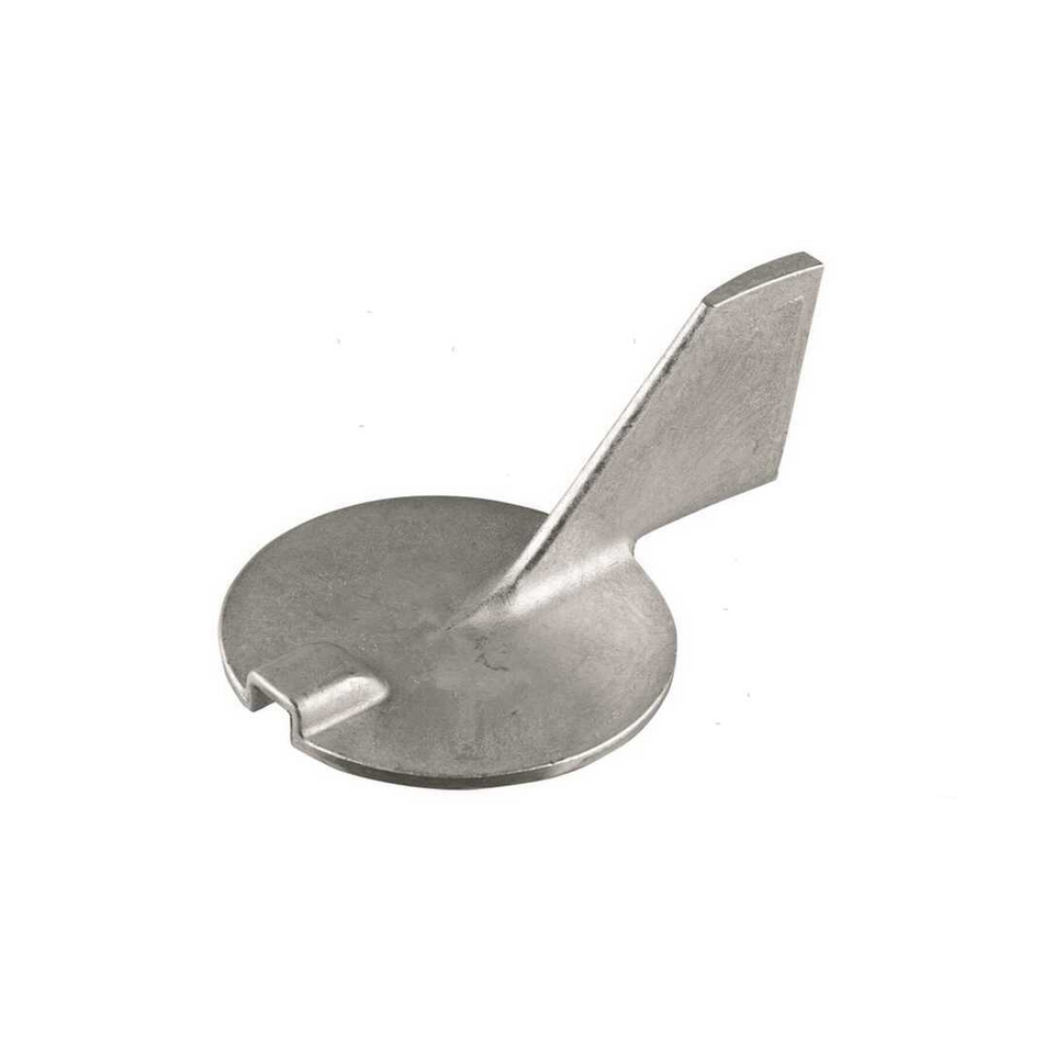 Anodo sacrificale a pinna (trim tab) in alluminio per motori fuoribordo Yamaha da 25 a 100 cavalli.