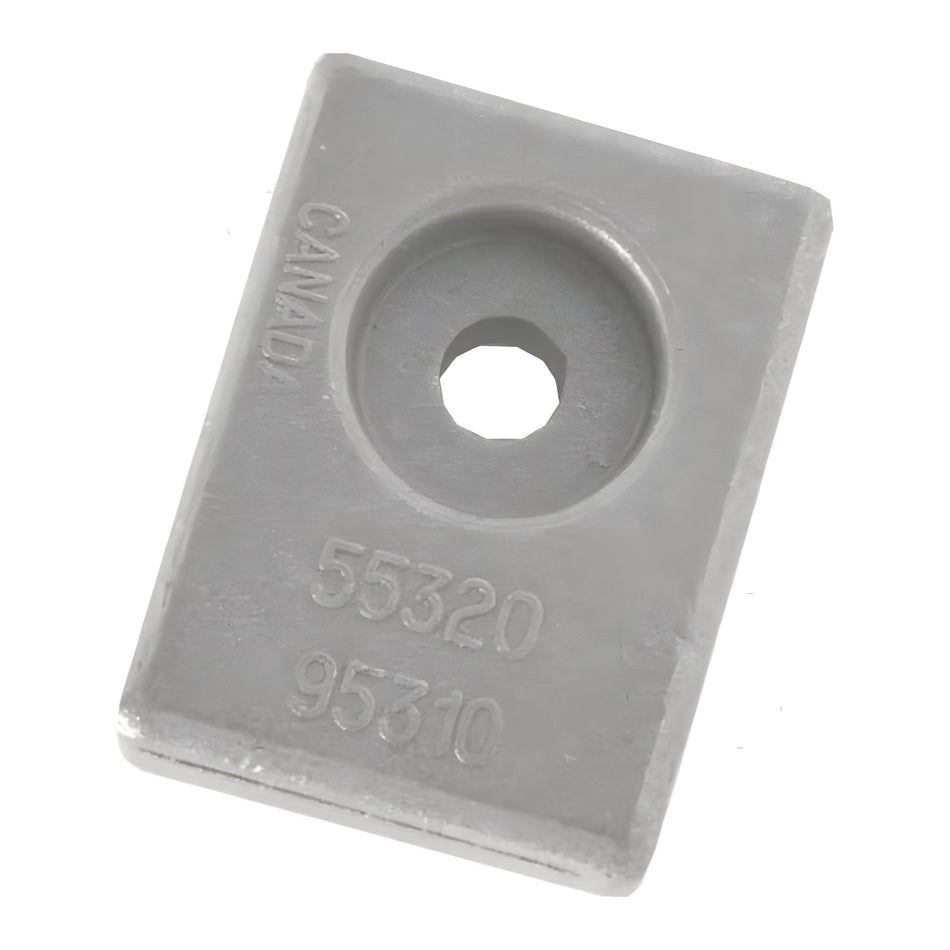 Anodo a piastrina in alluminio Martyr per motori fuoribordo Suzuki DT e DF sostituisce 55320-95310.