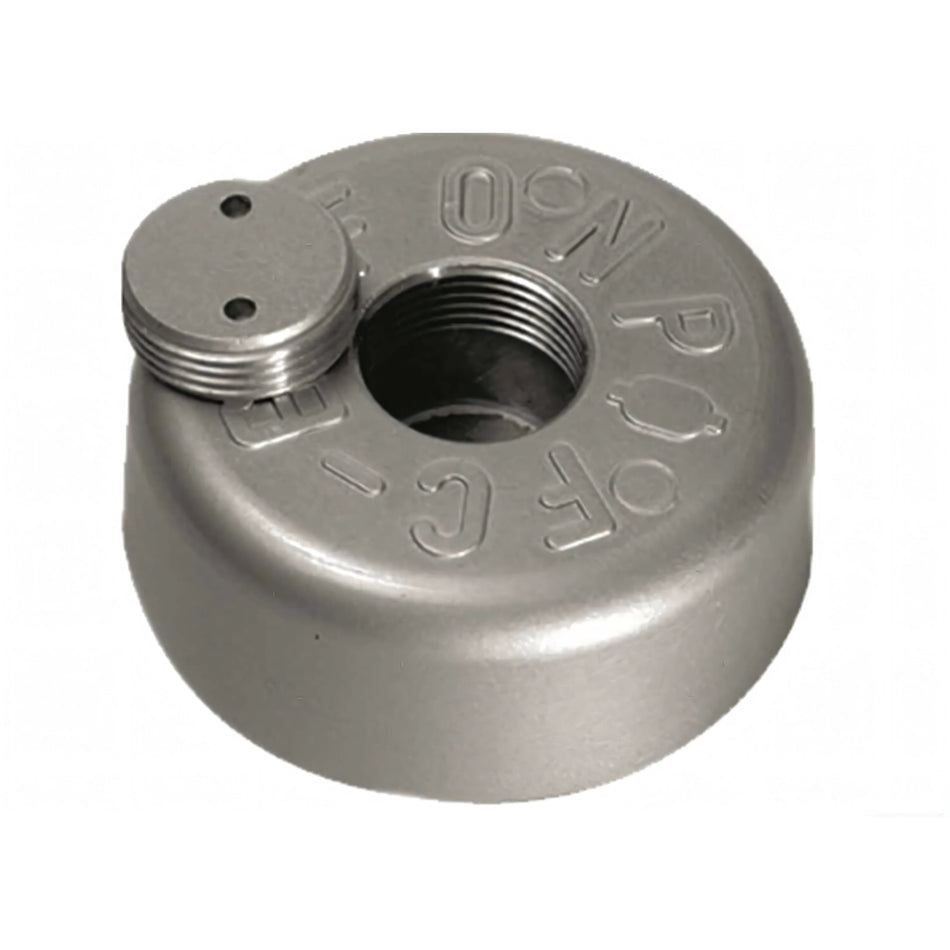 Anodo di Poppa a Flangia Tonda Alta Ø 135 mm in Zinco – Anodo di ricambio (kit standard)