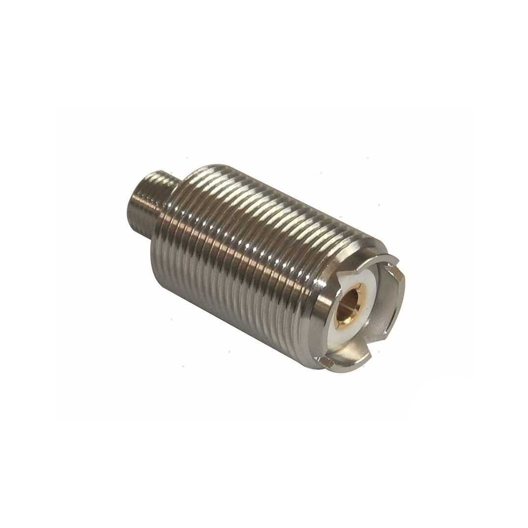 Antenna VHF Glomex RA106 Glomeasy (Vetroresina e Inox) con boccola adattatrice e connettore FME.