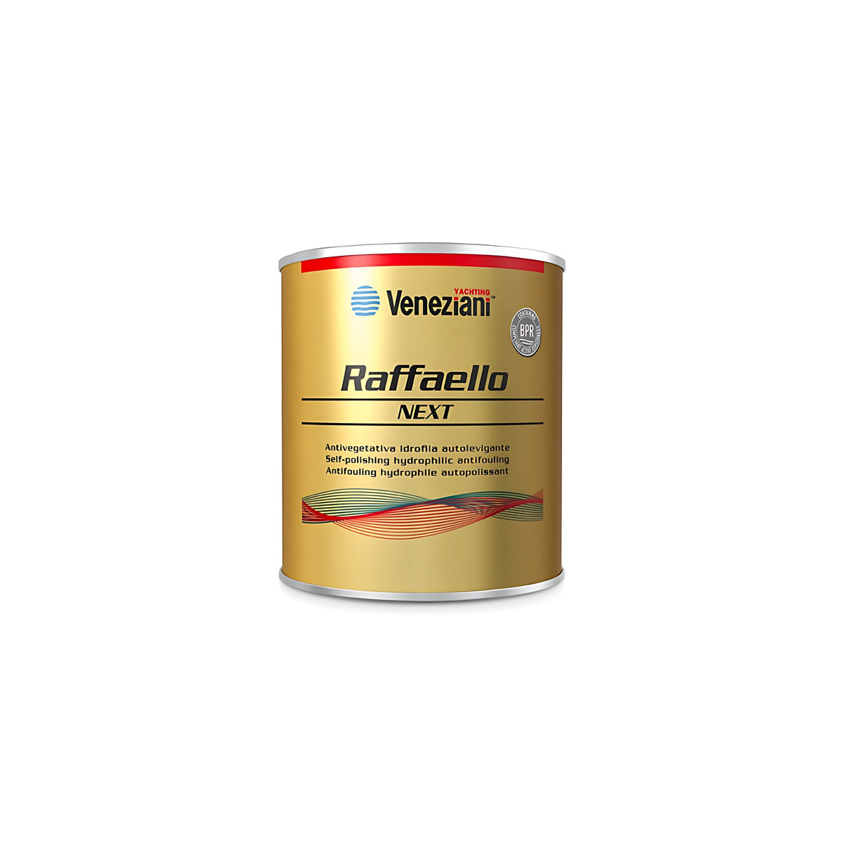 Latta di antivegetativa premium a matrice idrofila Veneziani Raffaello Next con rame e carbonio.