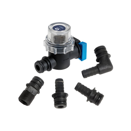 Autoclave SuperFlow 12V 3 valvole con filtro e raccordi inclusi.