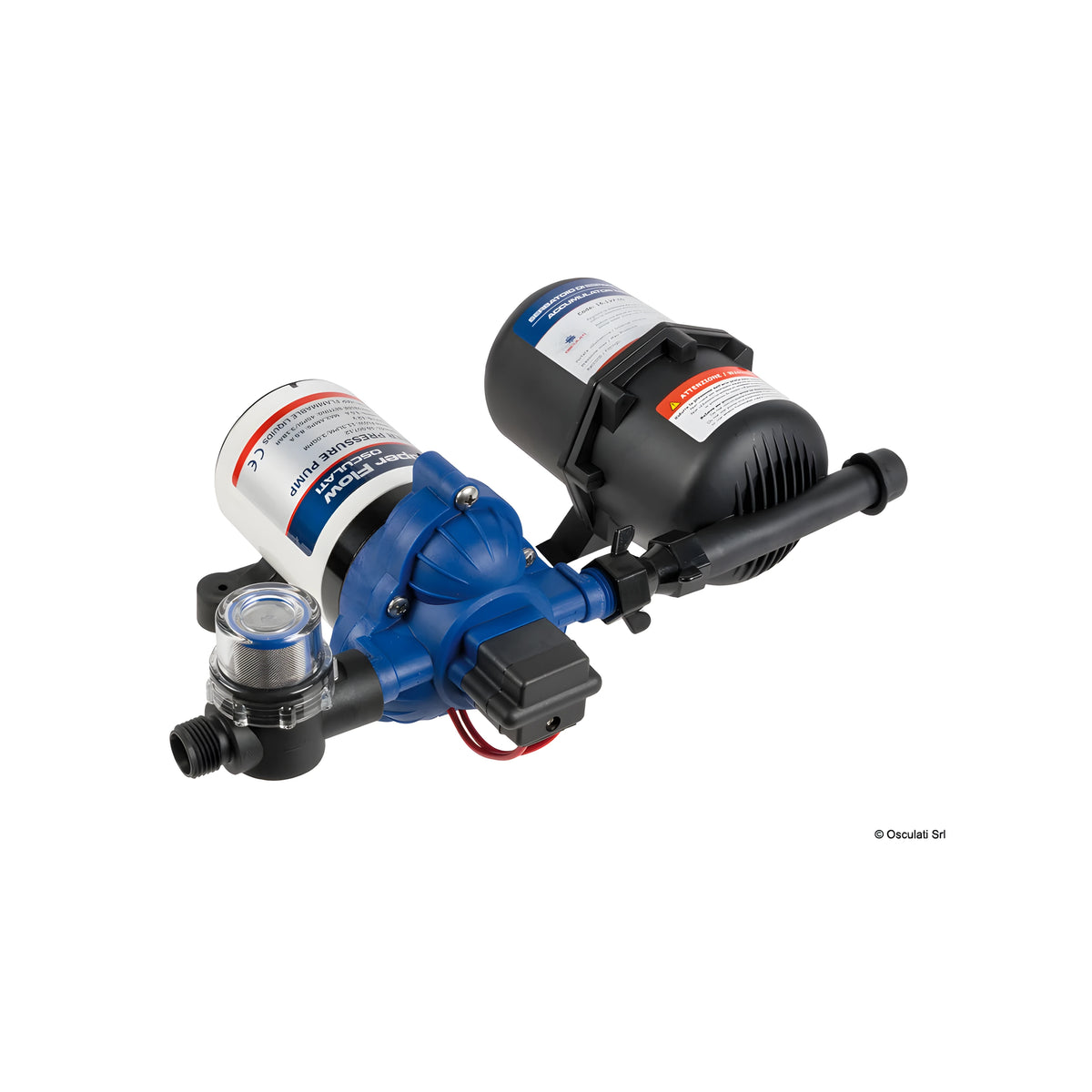 Autoclave SuperFlow 12V 3 valvole con filtro e raccordi inclusi.