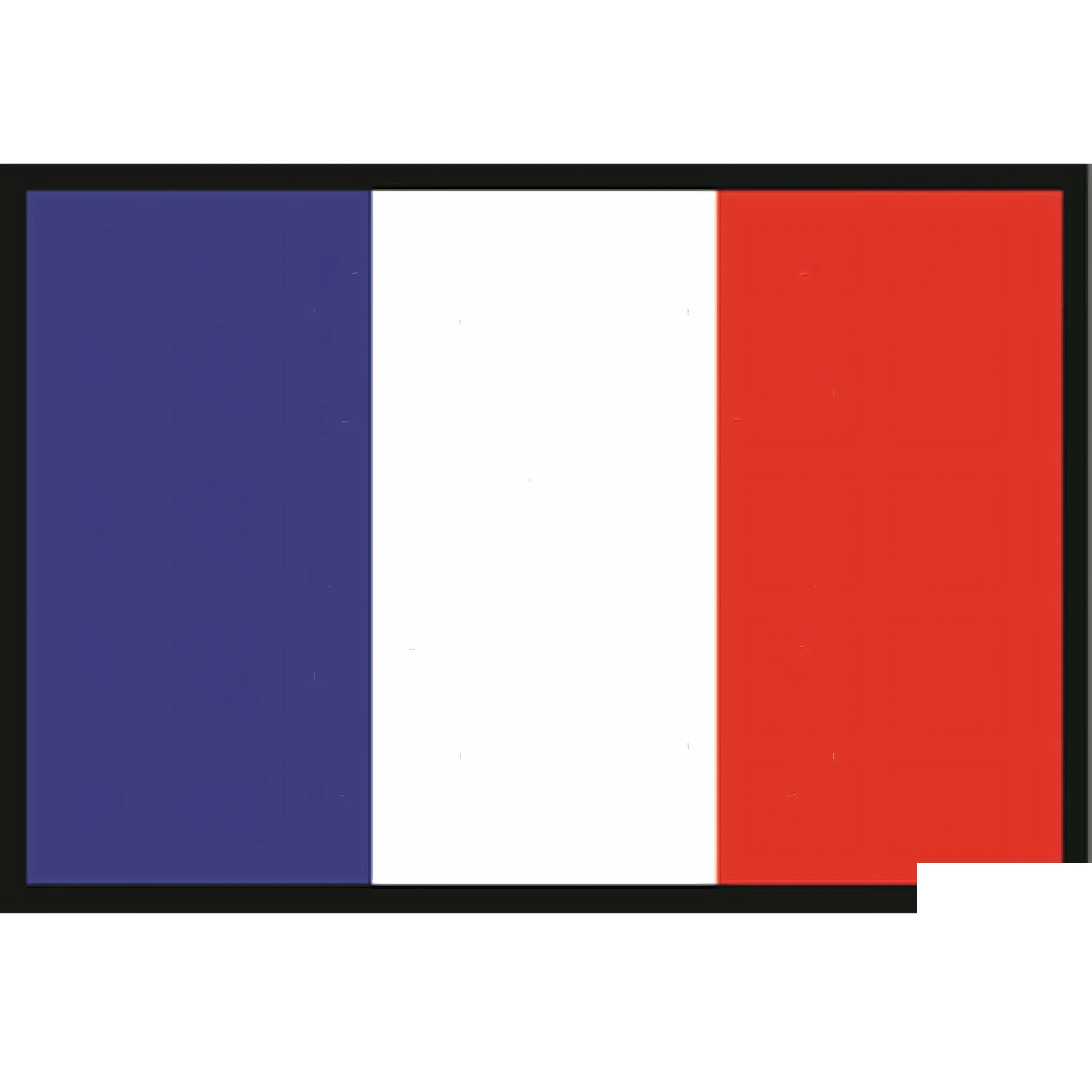 Bandiera della Francia in tessuto tricolore blu bianco rosso