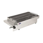 Barbecue a gas nautico Parker Solenautic in acciaio inox 18/8 con griglia vista dall'alto