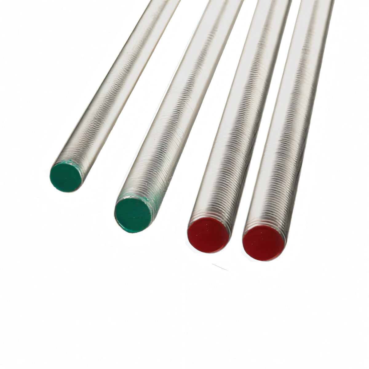 Barra filettata Spinelli in acciaio inox A4 AISI 316 DIN 976, filettatura metrica, estremità marcate a colore