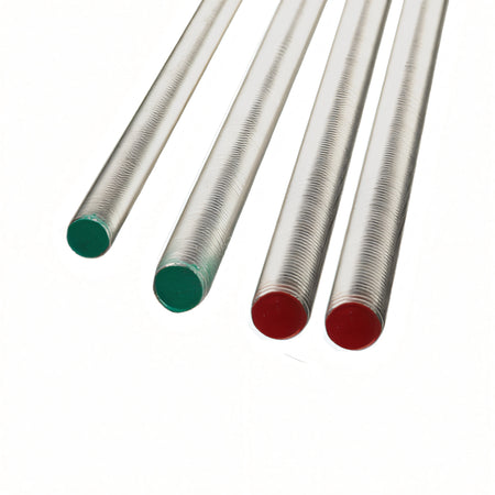 Barra filettata Spinelli in acciaio inox A4 AISI 316 DIN 976, filettatura metrica, estremità marcate a colore