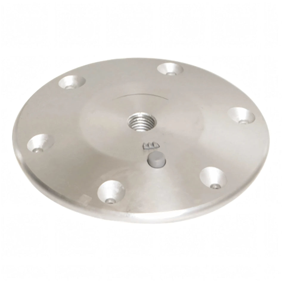 Base II in alluminio anodizzato satinato per supporto tavolo Twist Lock a filo pavimento Trem