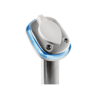 Base LED per supporto portacanne a incasso in acciaio inox con anello luminoso blu e cover bianca | Onautica