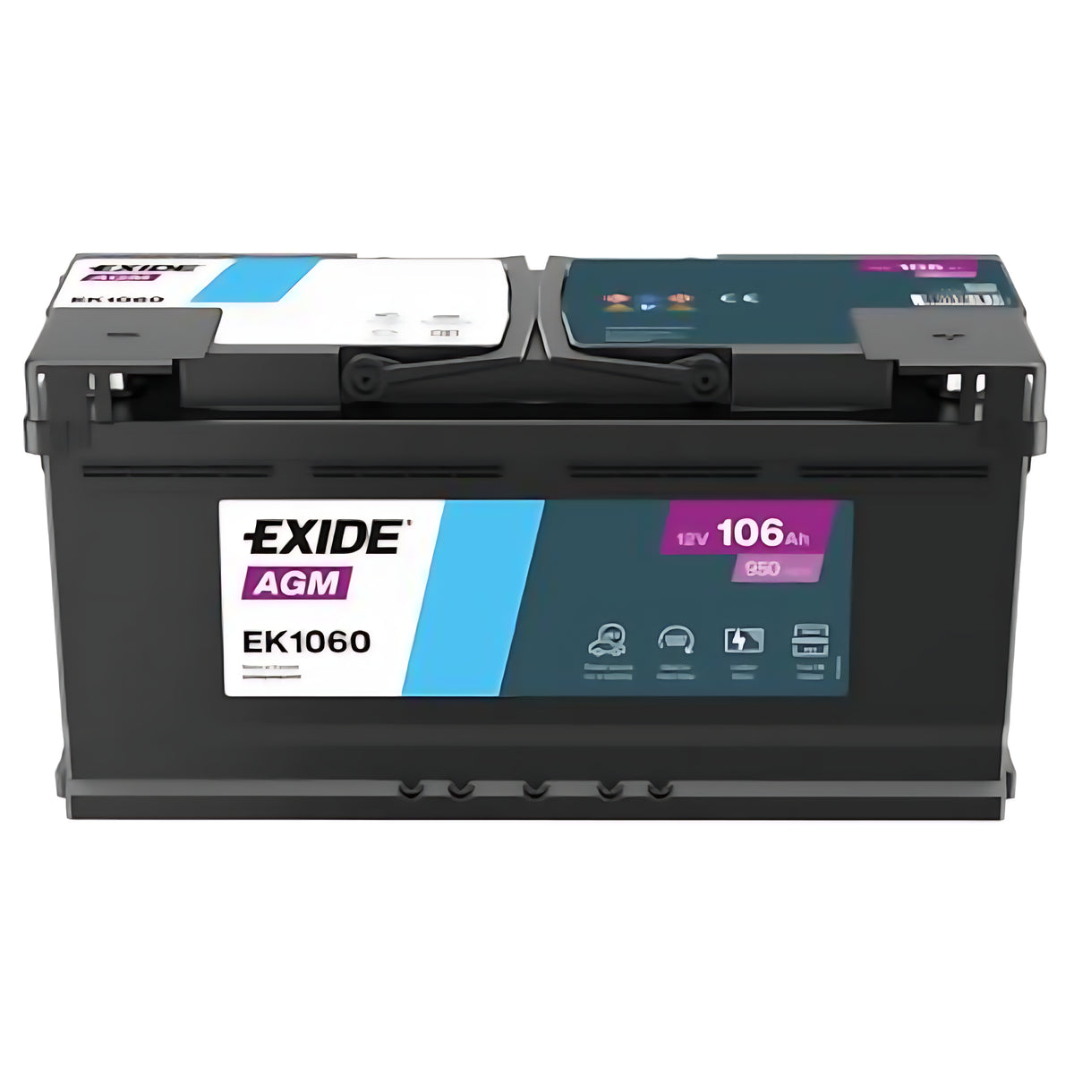 Gamma di batterie nautiche con tecnologia AGM serie EK, disponibili in varie capacità da 50Ah a 106Ah. Ermetiche, resistenti alle vibrazioni e senza manutenzione.