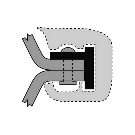 Bottazzo profilo parabordo T1 in PVC nero altezza 36mm per imbarcazioni.