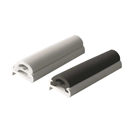 Bottazzo profilo parabordo tipo U2 in PVC nero altezza 35mm per imbarcazioni.