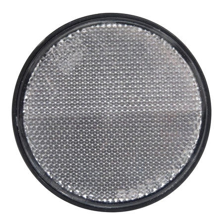Catarifrangente adesivo bianco tondo 60 mm ad alta visibilità per carrelli portabarche e rimorchi