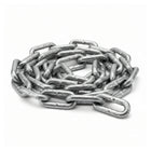 Catena genovese in acciaio zincato a fuoco, maglie rettangolari grigio metallizzato, arrotolata | Onautica