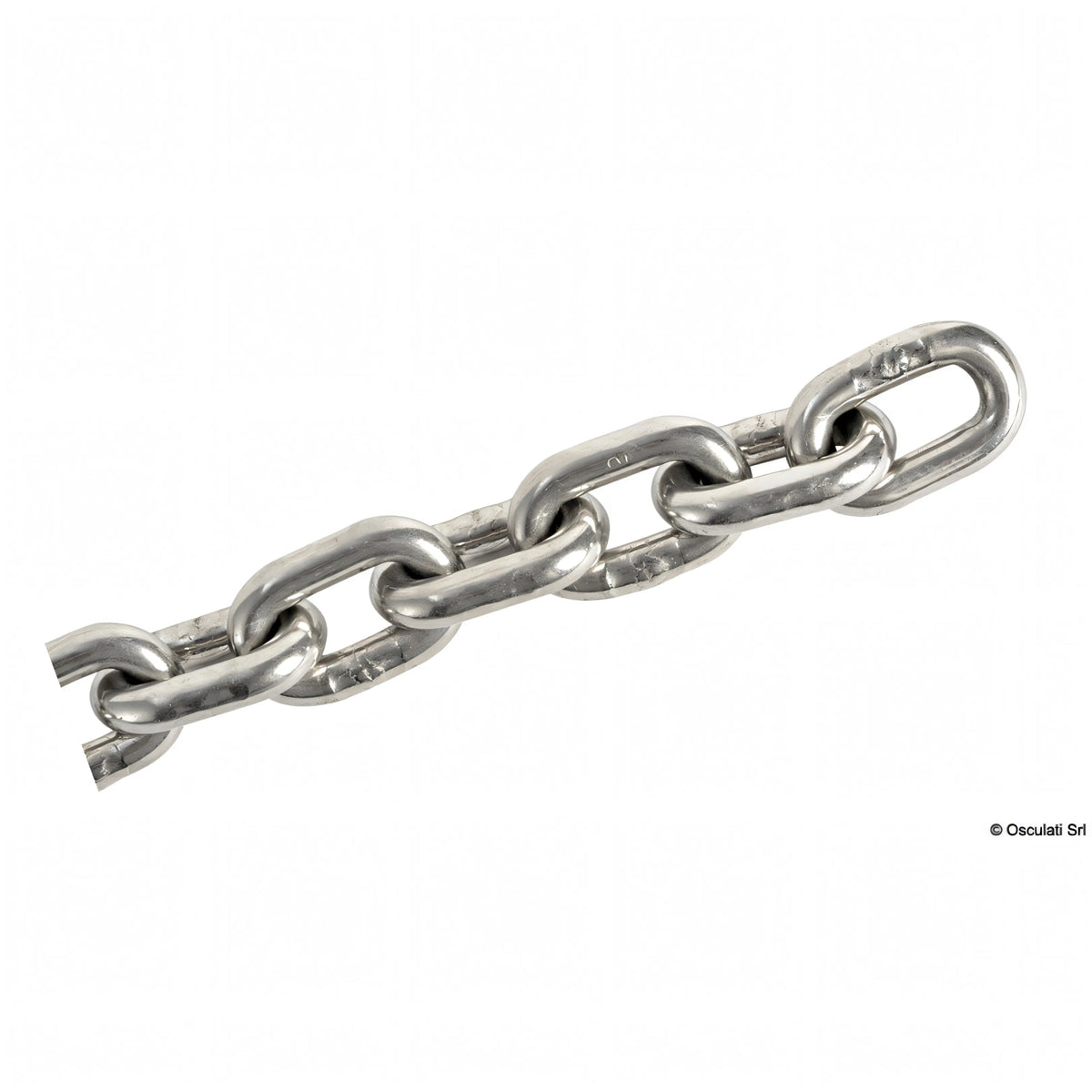 Catena calibrata in acciaio inox AISI 316 Osculati per salpa-ancore