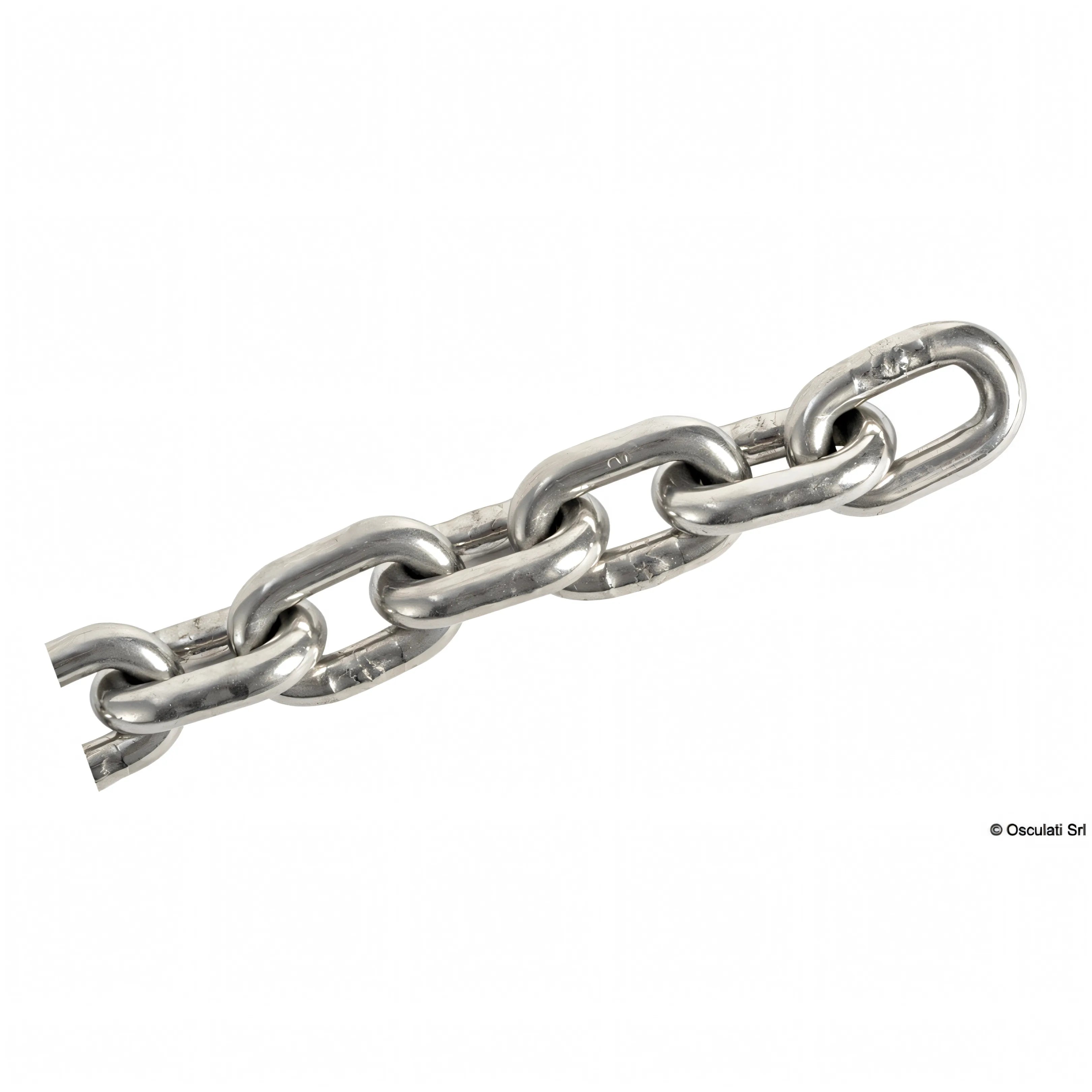 Catena calibrata in acciaio inox AISI 316 Osculati per salpa-ancore
