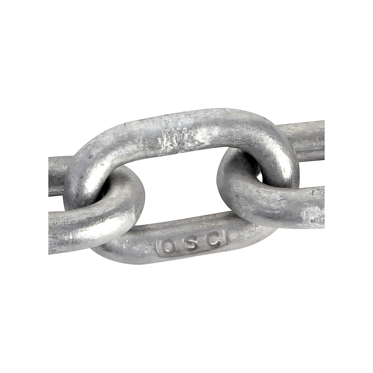 Catena calibrata zincata a fuoco 13 mm per salpa ancora e verricelli windlass disponibile in 100 e 150 metri norma DIN766 ISO