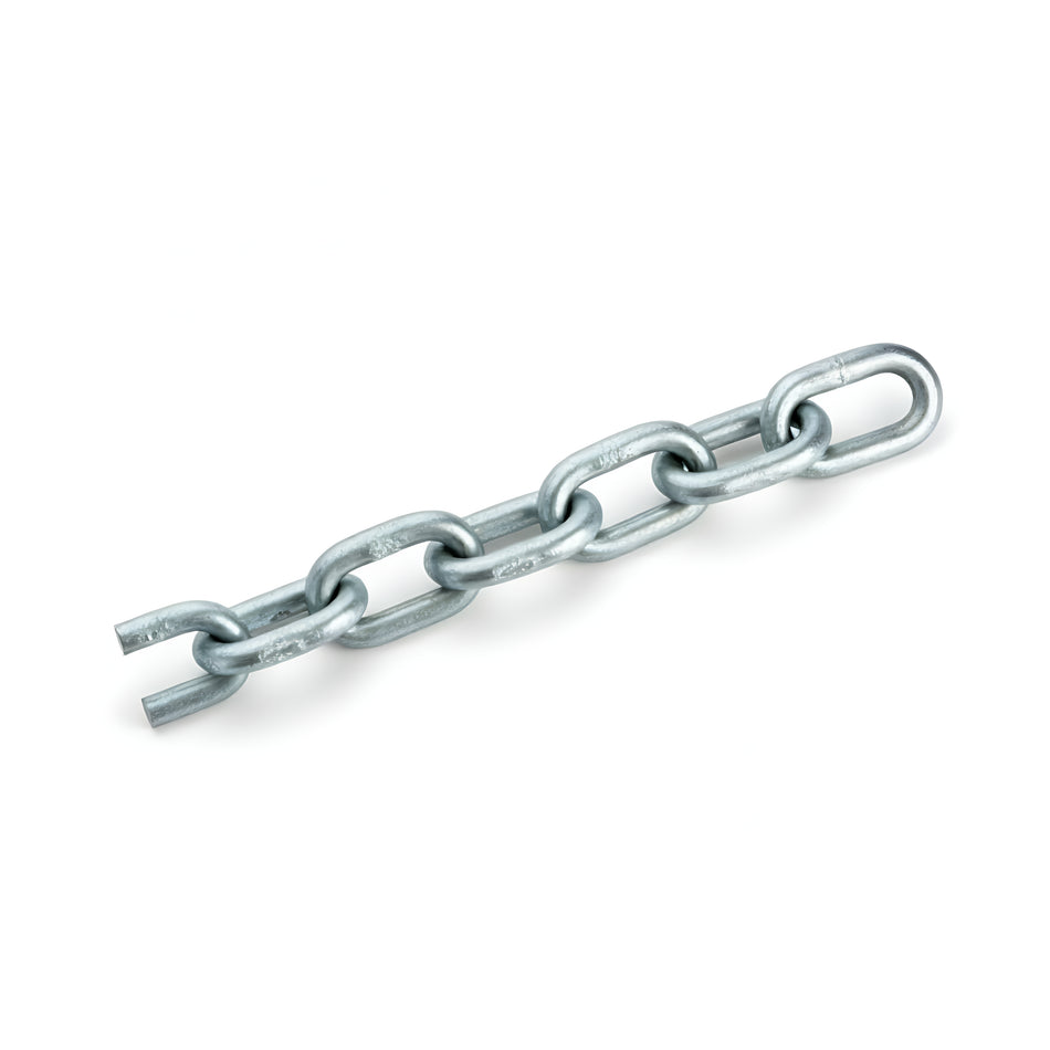 Catena calibrata zincata a fuoco 6 mm per salpa ancora e verricelli windlass disponibile in 25, 50, 75 e 100 metri norma DIN766 ISO