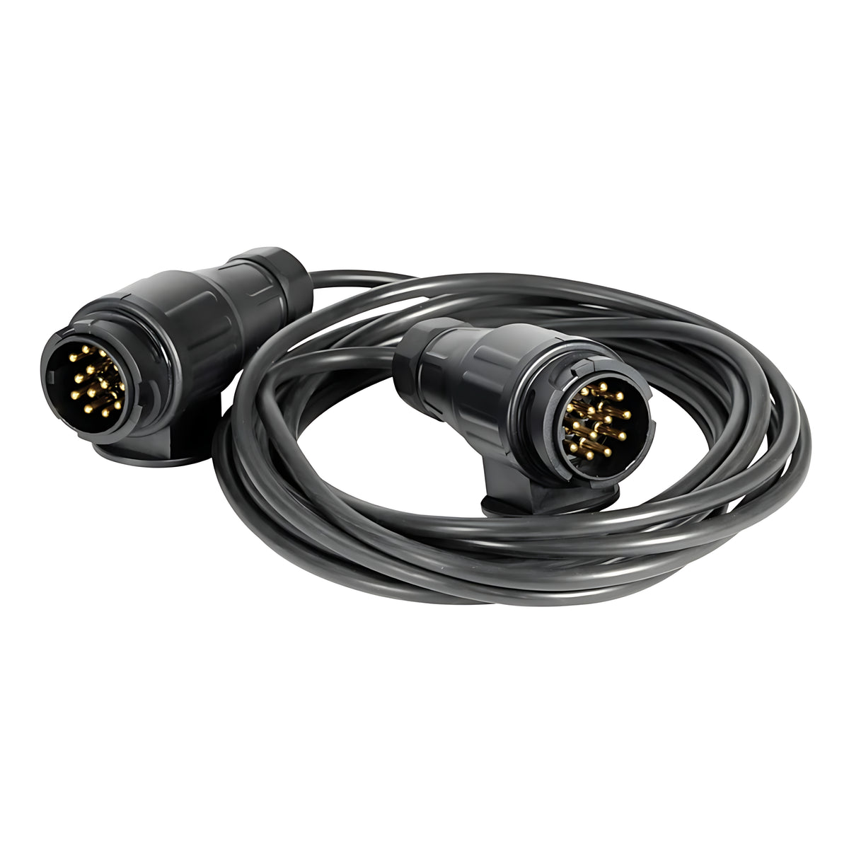 Cavo prolunga rimorchio 2 spine 13 poli 10 metri 12V con connessione europea impermeabile per carrelli portabarche
