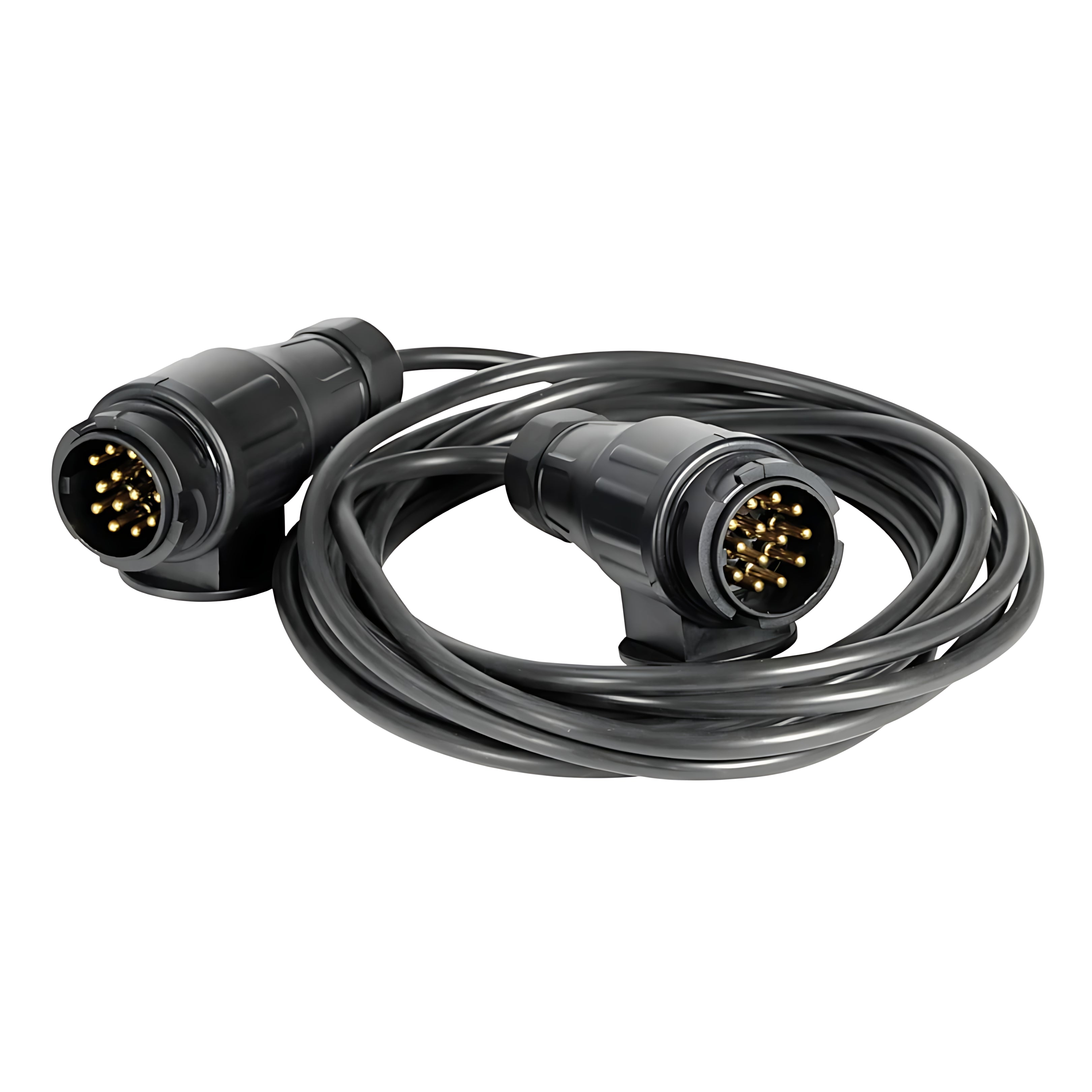 Cavo prolunga rimorchio 2 spine 13 poli 10 metri 12V con connessione europea impermeabile per carrelli portabarche