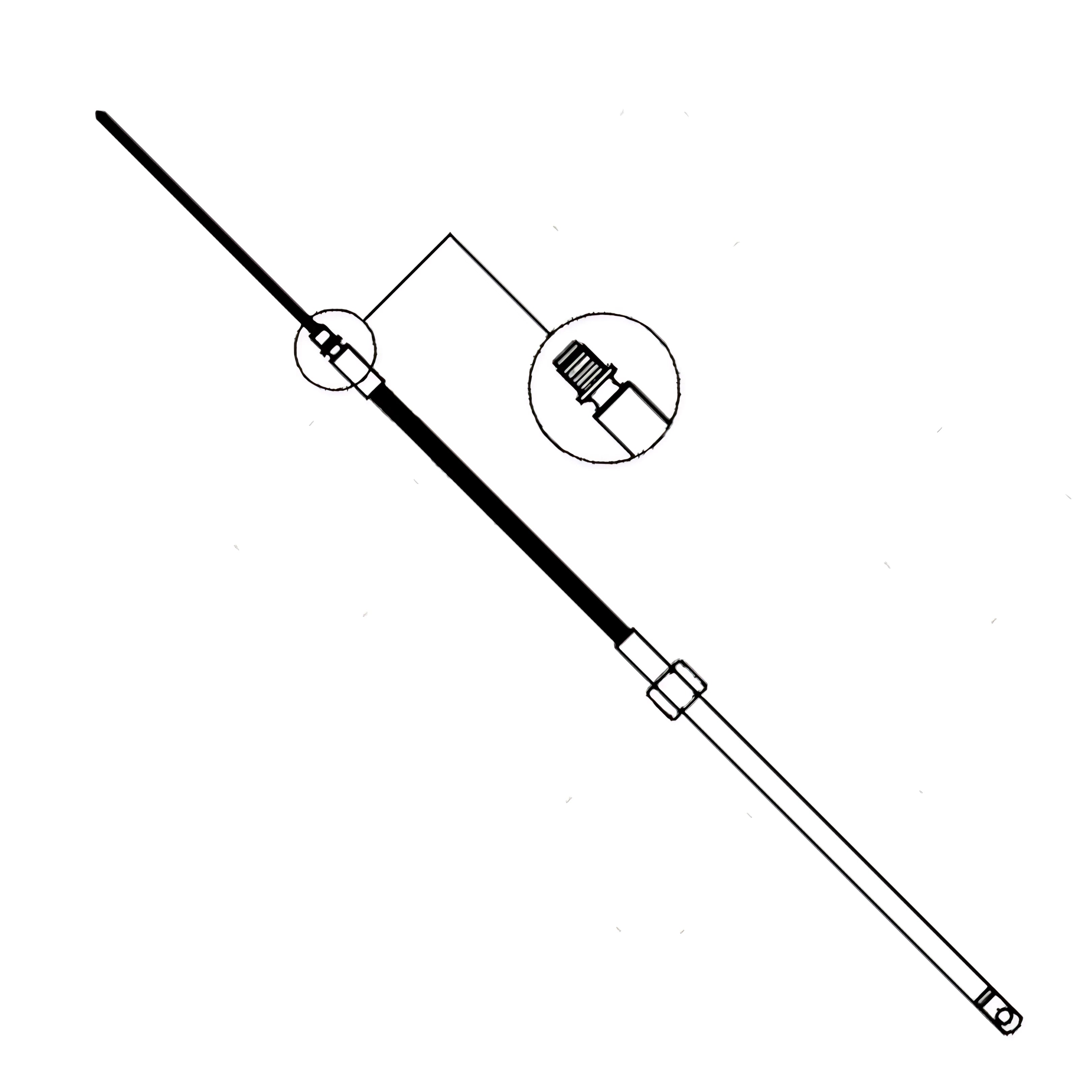 Cavo timoneria meccanica M58 Ultraflex per scatola sterzo T67 e Morse C230.