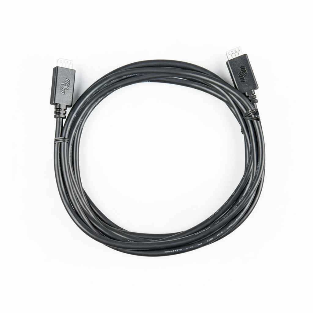 Cavo di interfaccia dati Victron VE.Direct per il collegamento e la comunicazione tra dispositivi Victron Energy, disponibile in diverse lunghezze.