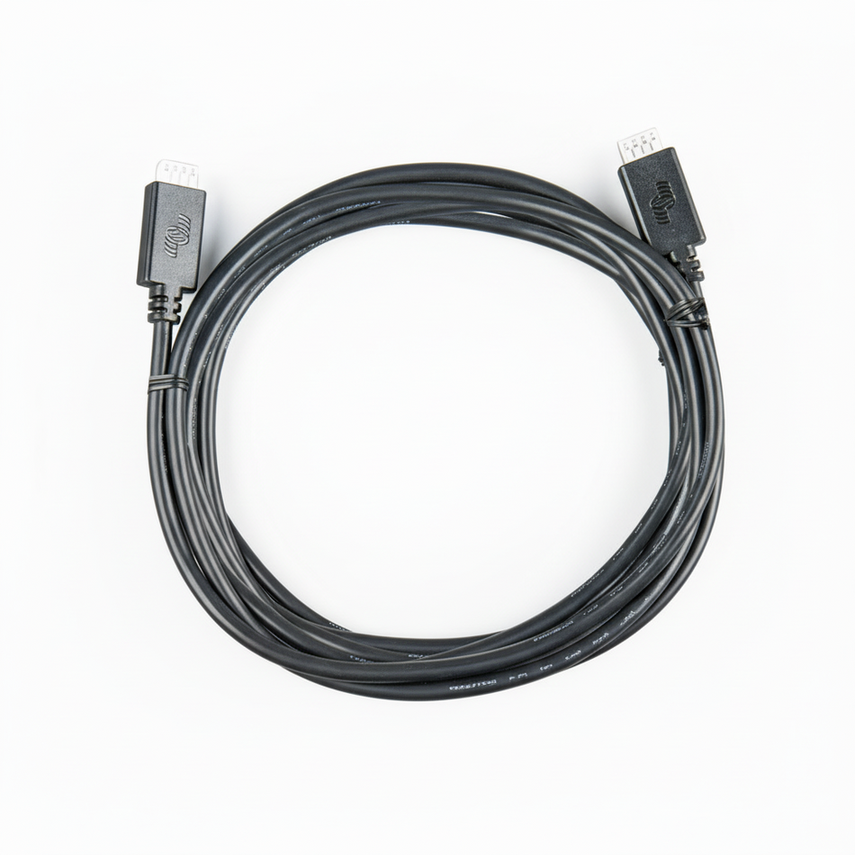 Cavo di interfaccia dati Victron VE.Direct per il collegamento e la comunicazione tra dispositivi Victron Energy, disponibile in diverse lunghezze.