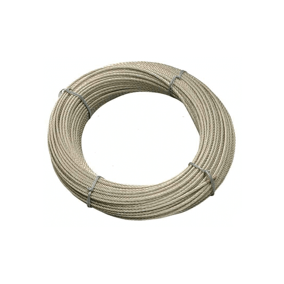Matassa cavo acciaio inox AISI 316 Ø 4mm a 49 fili, colore argento, avvolta in rotolo | Onautica