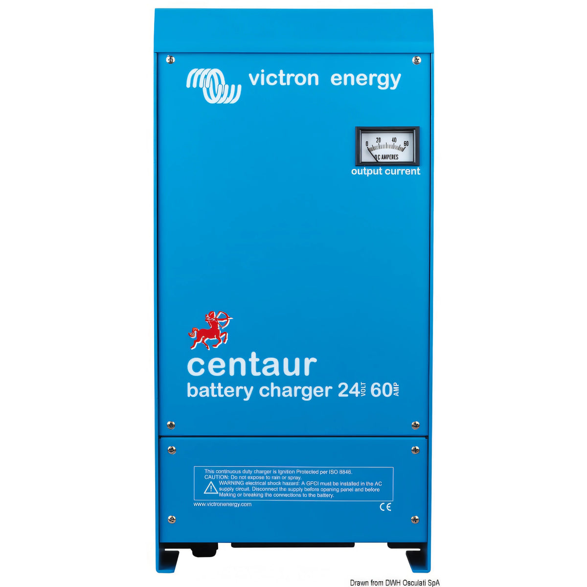 Caricabatterie Victron Centaur 24V, carcassa in alluminio con amperometro analogico