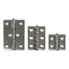 Cerniera a libro classica nautica in acciaio Inox 316, spessore 1,5 mm, per porte, sportelli e gavoni marini.