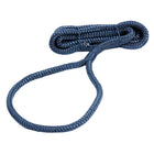 Cima per parabordi in doppia treccia di poliestere 12 mm 2,5 m con occhiello impiombato a mano disponibile in bianco blu e nero