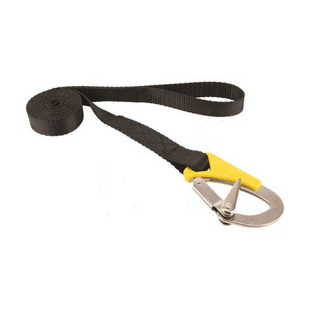 Cinghia di sicurezza ombelicale per barca certificata CE con moschettoni inox.