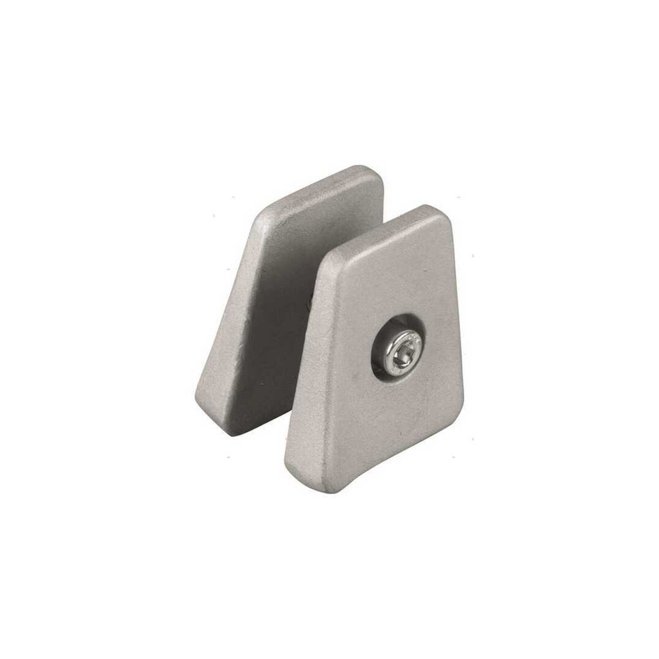 Coppia di anodi sacrificali a piastrina in zinco per piede motori fuoribordo Johnson Evinrude 20-35 cavalli.