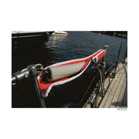 Copridraglie imbottito grigio Navishell con chiusura a zip per barca a vela.