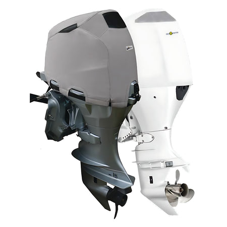 Coprimotore sartoriale ventilato Oceansouth grigio per motori Honda in navigazione, tessuto ATLAS resistente ai raggi UV