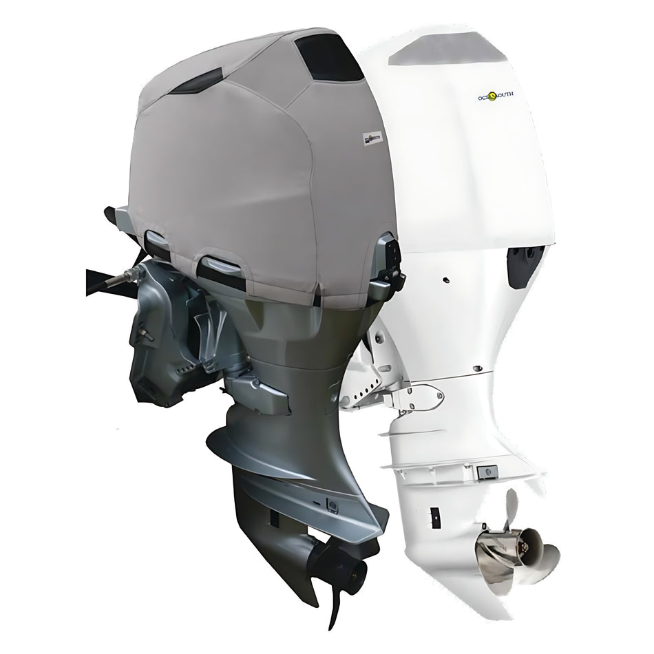 Coprimotore sartoriale ventilato Oceansouth grigio per motori Honda in navigazione, tessuto ATLAS resistente ai raggi UV