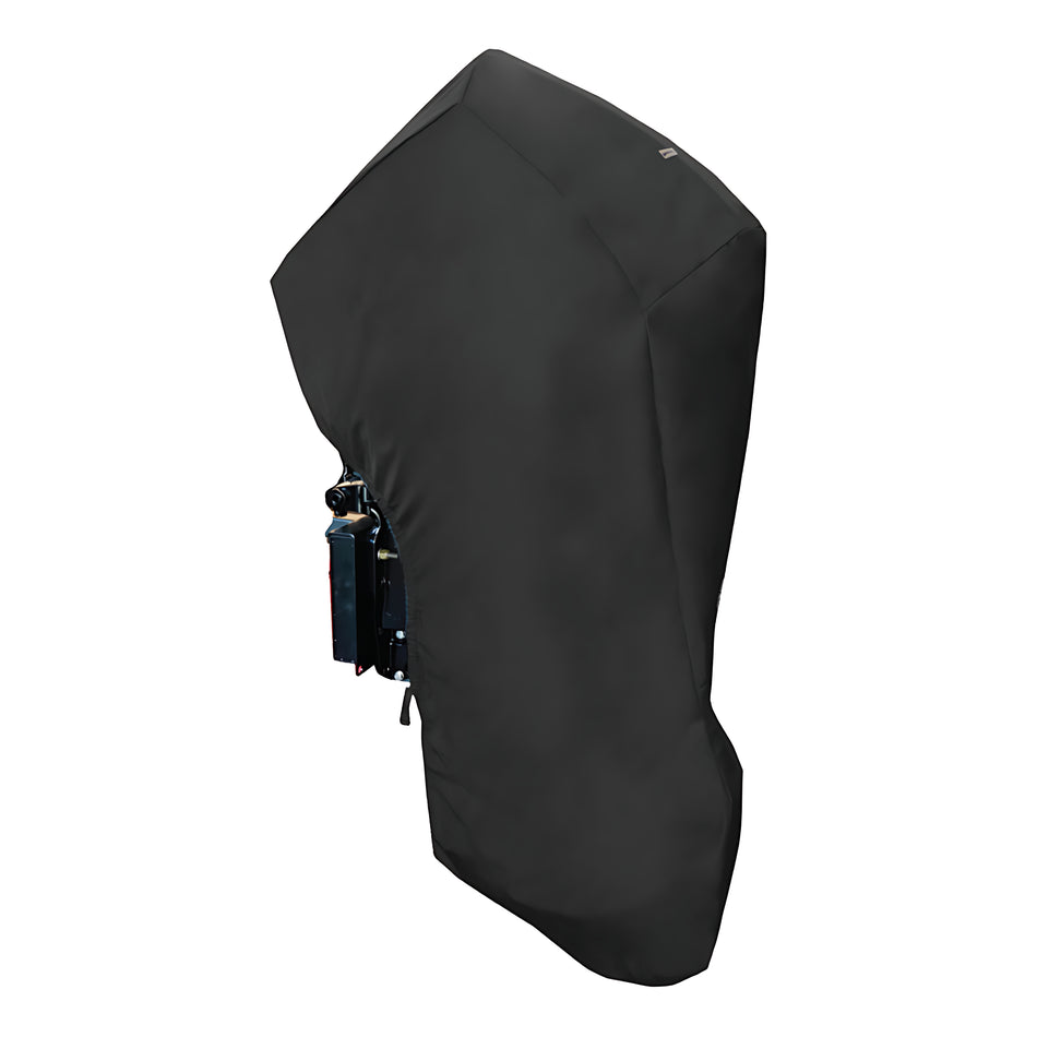 Coprimotore sartoriale Oceansouth nero per motori Mercury a copertura completa con piede, resistente all'acqua salata