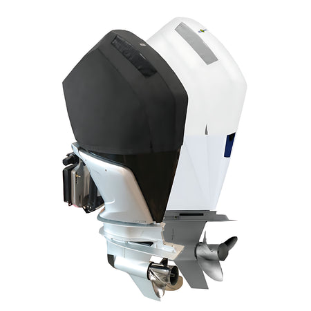 Coprimotore sartoriale ventilato Oceansouth nero per motori Mercury in navigazione, aperture per il flusso d'aria
