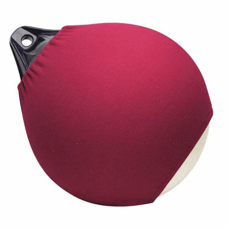 Copriparabordi sferico in tessuto acrilico Navishell colore Rosso Vino (Bordeaux) per parabordi a pera serie A.