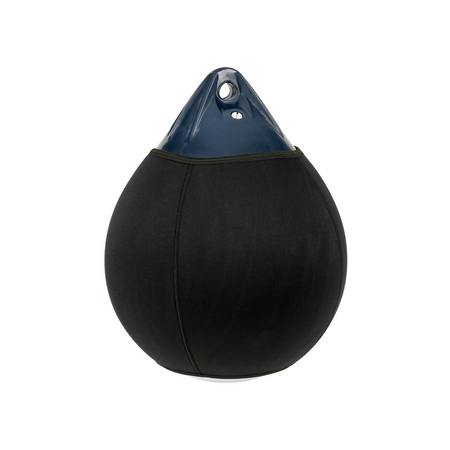Copriparabordi sferici in neoprene a cellule chiuse reversibili (blu e nero) per parabordi a pera serie A.