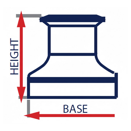 Copriwinch blu in tessuto Sunbrella con base elastica per protezione winch barca a vela. misura standard