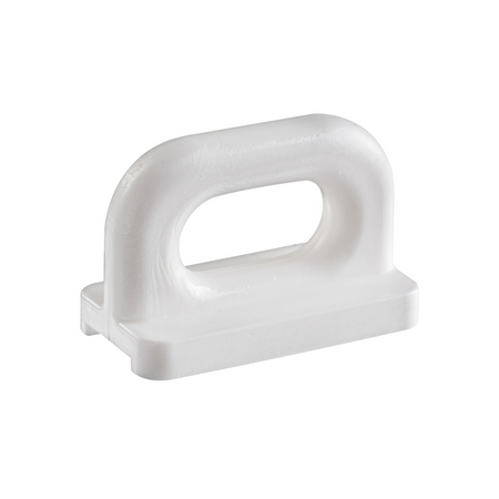 Cursori per randa rinforzati in nylon bianco per carichi elevati 400-530 kg.